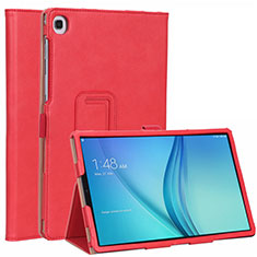 Coque Portefeuille Livre Cuir Etui Clapet L01 pour Samsung Galaxy Tab S5e 4G 10.5 SM-T725 Rouge