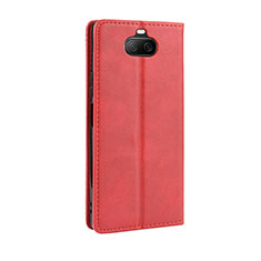 Coque Portefeuille Livre Cuir Etui Clapet L01 pour Sony Xperia 8 Rouge
