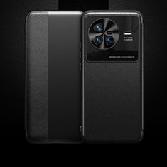 Coque Portefeuille Livre Cuir Etui Clapet L01 pour Vivo X80 5G Noir