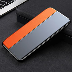 Coque Portefeuille Livre Cuir Etui Clapet L01 pour Xiaomi Mi 11 5G Orange