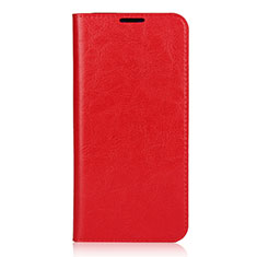 Coque Portefeuille Livre Cuir Etui Clapet L01 pour Xiaomi Mi 9 Lite Rouge