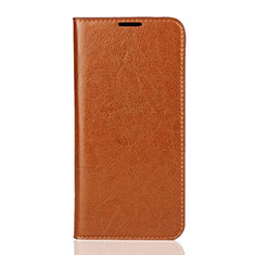 Coque Portefeuille Livre Cuir Etui Clapet L01 pour Xiaomi Mi 9 Orange