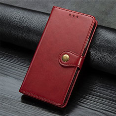 Coque Portefeuille Livre Cuir Etui Clapet L01 pour Xiaomi Mi Note 10 Lite Rouge