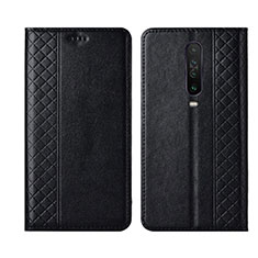 Coque Portefeuille Livre Cuir Etui Clapet L01 pour Xiaomi Redmi K30 4G Noir