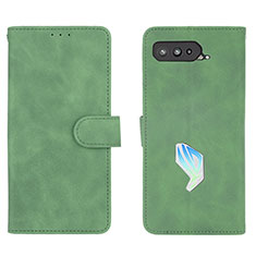 Coque Portefeuille Livre Cuir Etui Clapet L01Z pour Asus ROG Phone 5 ZS673KS Vert