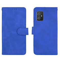 Coque Portefeuille Livre Cuir Etui Clapet L01Z pour Asus Zenfone 8 ZS590KS Bleu