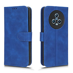 Coque Portefeuille Livre Cuir Etui Clapet L01Z pour Huawei Honor Magic5 5G Bleu