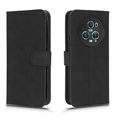 Coque Portefeuille Livre Cuir Etui Clapet L01Z pour Huawei Honor Magic5 Pro 5G Noir