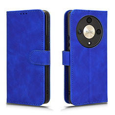 Coque Portefeuille Livre Cuir Etui Clapet L01Z pour Huawei Honor Magic6 Lite 5G Bleu