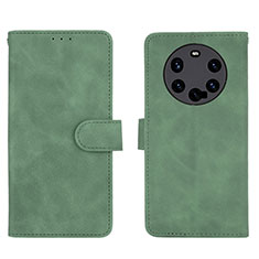 Coque Portefeuille Livre Cuir Etui Clapet L01Z pour Huawei Mate 40 Pro+ Plus Vert