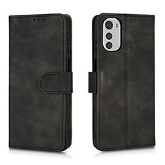 Coque Portefeuille Livre Cuir Etui Clapet L01Z pour Motorola Moto E32 Noir