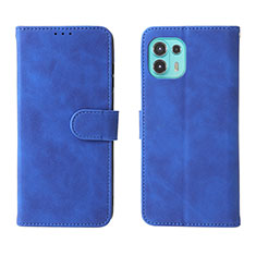 Coque Portefeuille Livre Cuir Etui Clapet L01Z pour Motorola Moto Edge 20 Lite 5G Bleu