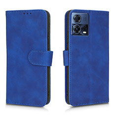 Coque Portefeuille Livre Cuir Etui Clapet L01Z pour Motorola Moto Edge 30 Fusion 5G Bleu