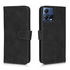 Coque Portefeuille Livre Cuir Etui Clapet L01Z pour Motorola Moto Edge S30 Pro 5G Noir