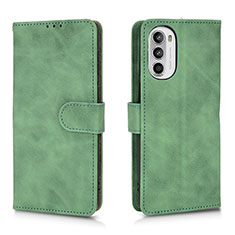 Coque Portefeuille Livre Cuir Etui Clapet L01Z pour Motorola MOTO G52 Vert