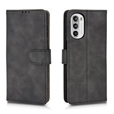 Coque Portefeuille Livre Cuir Etui Clapet L01Z pour Motorola Moto G52j 5G Noir