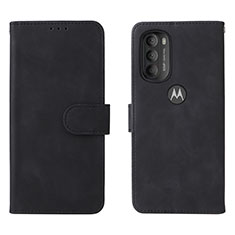 Coque Portefeuille Livre Cuir Etui Clapet L01Z pour Motorola Moto G71 5G Noir