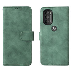 Coque Portefeuille Livre Cuir Etui Clapet L01Z pour Motorola Moto G71 5G Vert