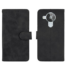 Coque Portefeuille Livre Cuir Etui Clapet L01Z pour Nokia 7.3 Noir