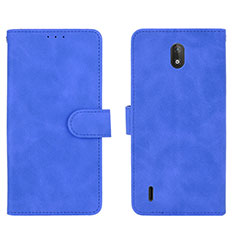 Coque Portefeuille Livre Cuir Etui Clapet L01Z pour Nokia C2 Bleu