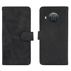Coque Portefeuille Livre Cuir Etui Clapet L01Z pour Nokia X10 Noir