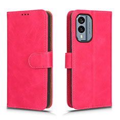 Coque Portefeuille Livre Cuir Etui Clapet L01Z pour Nokia X30 5G Rose Rouge