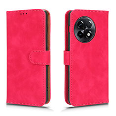 Coque Portefeuille Livre Cuir Etui Clapet L01Z pour OnePlus 11R 5G Rose Rouge