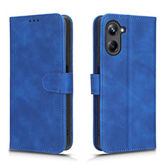 Coque Portefeuille Livre Cuir Etui Clapet L01Z pour Realme 10 Pro 5G Bleu
