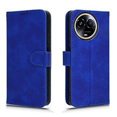Coque Portefeuille Livre Cuir Etui Clapet L01Z pour Realme 11 5G Bleu