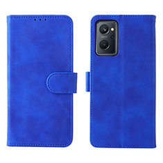 Coque Portefeuille Livre Cuir Etui Clapet L01Z pour Realme 9i 4G Bleu