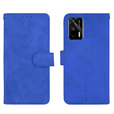 Coque Portefeuille Livre Cuir Etui Clapet L01Z pour Realme GT 5G Bleu