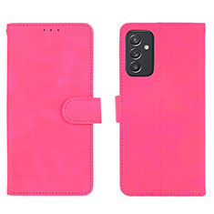 Coque Portefeuille Livre Cuir Etui Clapet L01Z pour Samsung Galaxy A05s Rose Rouge