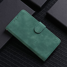 Coque Portefeuille Livre Cuir Etui Clapet L01Z pour Samsung Galaxy A21 Vert