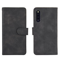 Coque Portefeuille Livre Cuir Etui Clapet L01Z pour Samsung Galaxy A41 SC-41A Noir