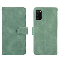Coque Portefeuille Livre Cuir Etui Clapet L01Z pour Samsung Galaxy A41 Vert