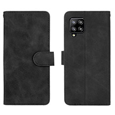 Coque Portefeuille Livre Cuir Etui Clapet L01Z pour Samsung Galaxy A42 5G Noir