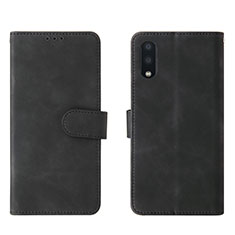Coque Portefeuille Livre Cuir Etui Clapet L01Z pour Samsung Galaxy M02 Noir