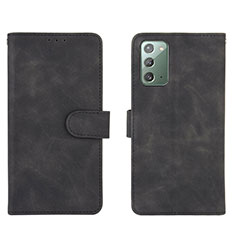 Coque Portefeuille Livre Cuir Etui Clapet L01Z pour Samsung Galaxy Note 20 5G Noir