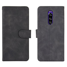 Coque Portefeuille Livre Cuir Etui Clapet L01Z pour Sony Xperia 1 Noir