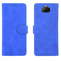 Coque Portefeuille Livre Cuir Etui Clapet L01Z pour Sony Xperia 8 Bleu