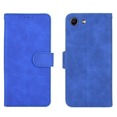 Coque Portefeuille Livre Cuir Etui Clapet L01Z pour Sony Xperia Ace Bleu