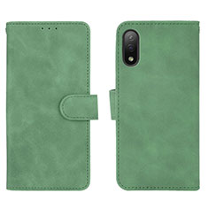 Coque Portefeuille Livre Cuir Etui Clapet L01Z pour Sony Xperia Ace II Vert