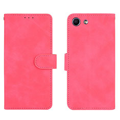 Coque Portefeuille Livre Cuir Etui Clapet L01Z pour Sony Xperia Ace Rose Rouge