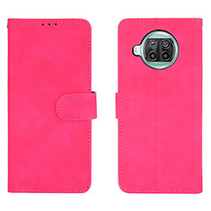 Coque Portefeuille Livre Cuir Etui Clapet L01Z pour Xiaomi Mi 10T Lite 5G Rose Rouge