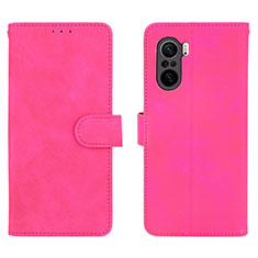 Coque Portefeuille Livre Cuir Etui Clapet L01Z pour Xiaomi Mi 11X 5G Rose Rouge