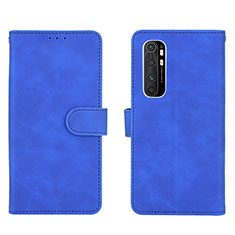 Coque Portefeuille Livre Cuir Etui Clapet L01Z pour Xiaomi Mi Note 10 Lite Bleu
