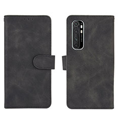 Coque Portefeuille Livre Cuir Etui Clapet L01Z pour Xiaomi Mi Note 10 Lite Noir