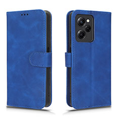 Coque Portefeuille Livre Cuir Etui Clapet L01Z pour Xiaomi Poco X5 Pro 5G Bleu