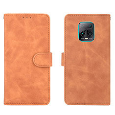 Coque Portefeuille Livre Cuir Etui Clapet L01Z pour Xiaomi Redmi 10X 5G Marron