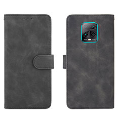 Coque Portefeuille Livre Cuir Etui Clapet L01Z pour Xiaomi Redmi 10X 5G Noir